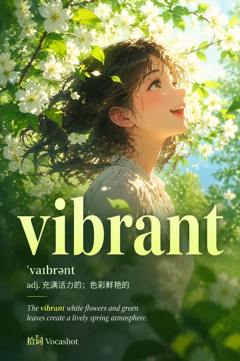 vibrant 插画海报