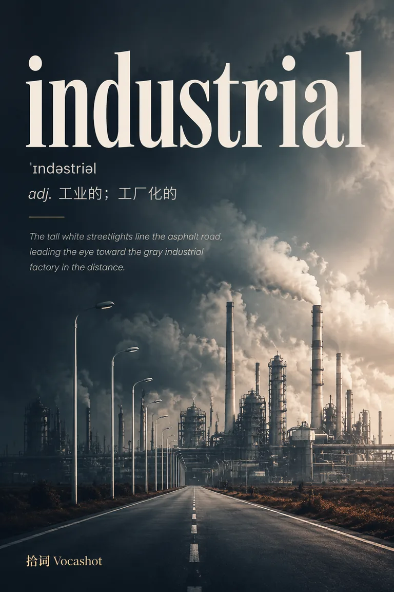 industrial 拼贴海报