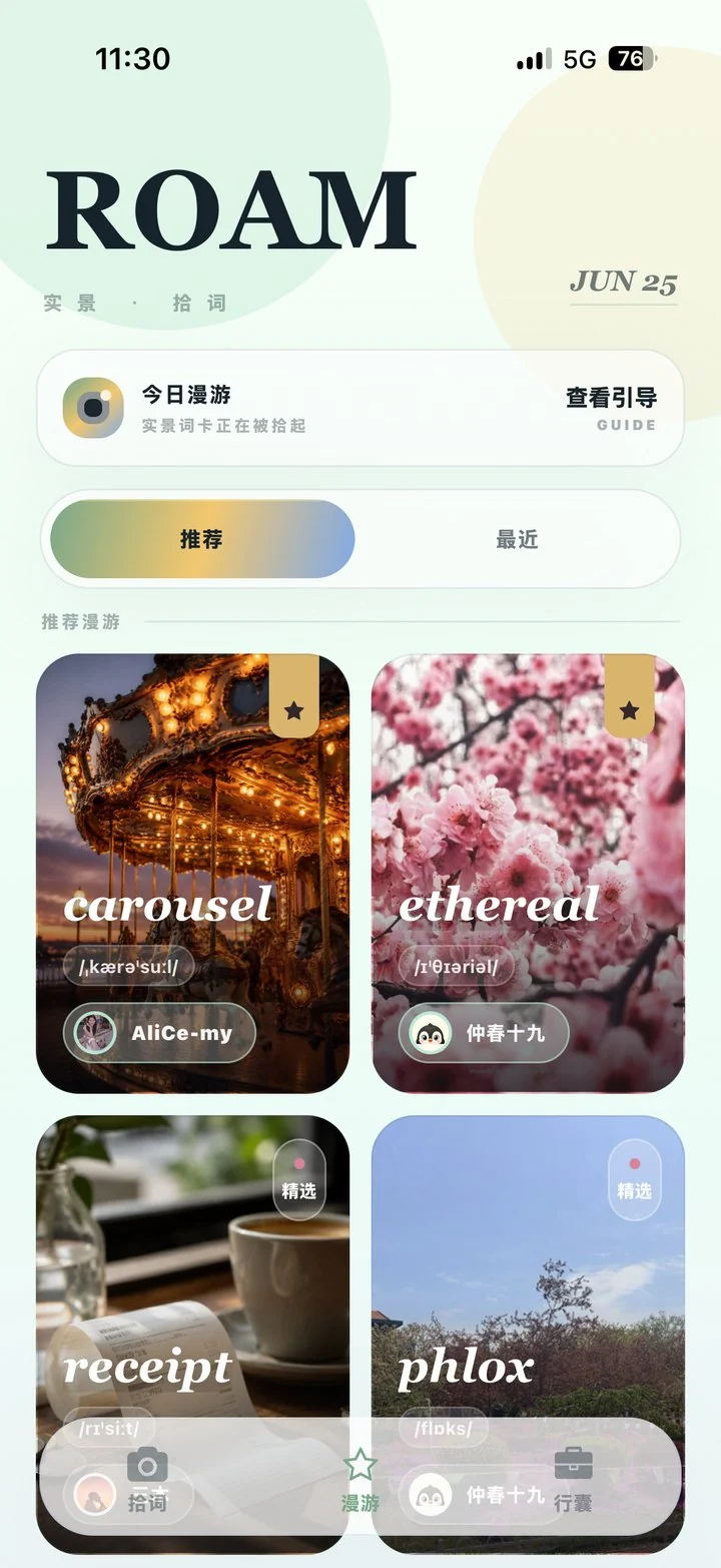 漫游页实机